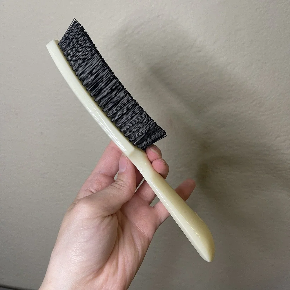 Vintage FULLER nylon Bristle Hair Brush 6 Rows 8